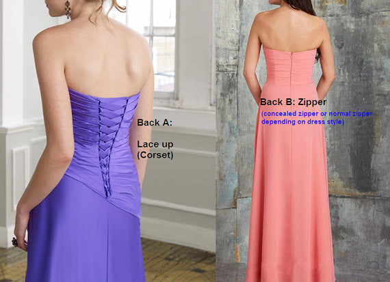 Aqua and Purple Prom Dresses