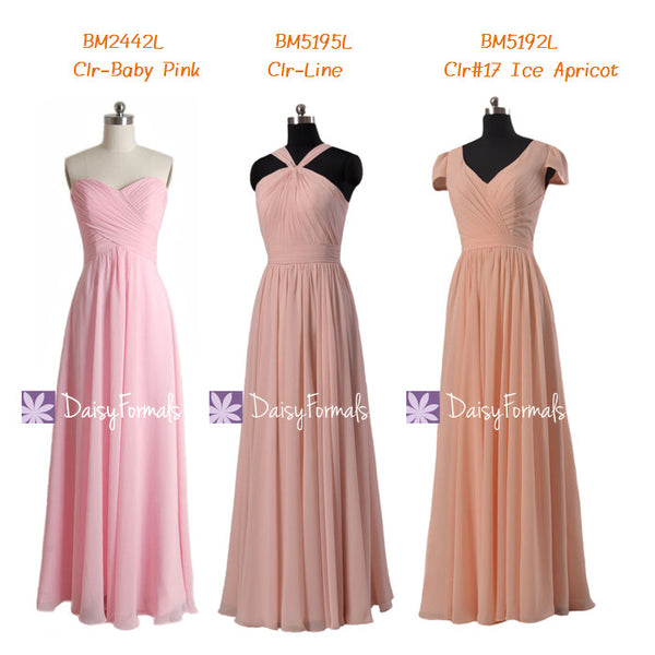 Light Pink Beach Wedding Party Dress Full Length Best Bridesmaids Dress  (MM156) – DaisyFormals-Bridesmaid and Formal Dresses in 59+ Colors