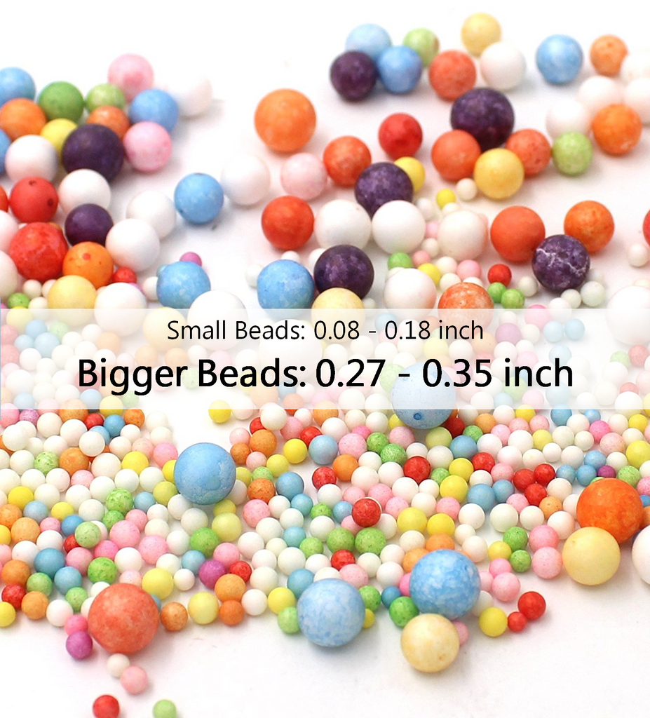 DIY Soft Fluffy Slime Mini Crystal Beads Assorted Colors Polystyrene  Styrofoam Filler Foam Beads Balls Crafts Slime Foam Beads